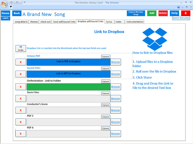 Dropbox PDF/Sound Links. tab -Link to Dropbox Files Link to any file you ha...